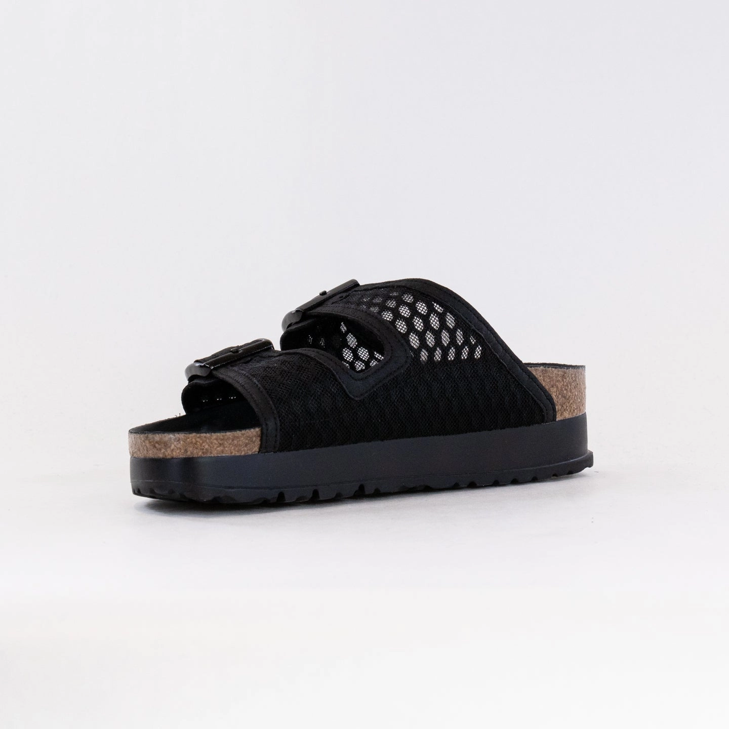 Quick Release Buckle Water Resistant Finish Birkenstock-Papillo Arizona Platform French Piping (Women's) - Mesh Lace