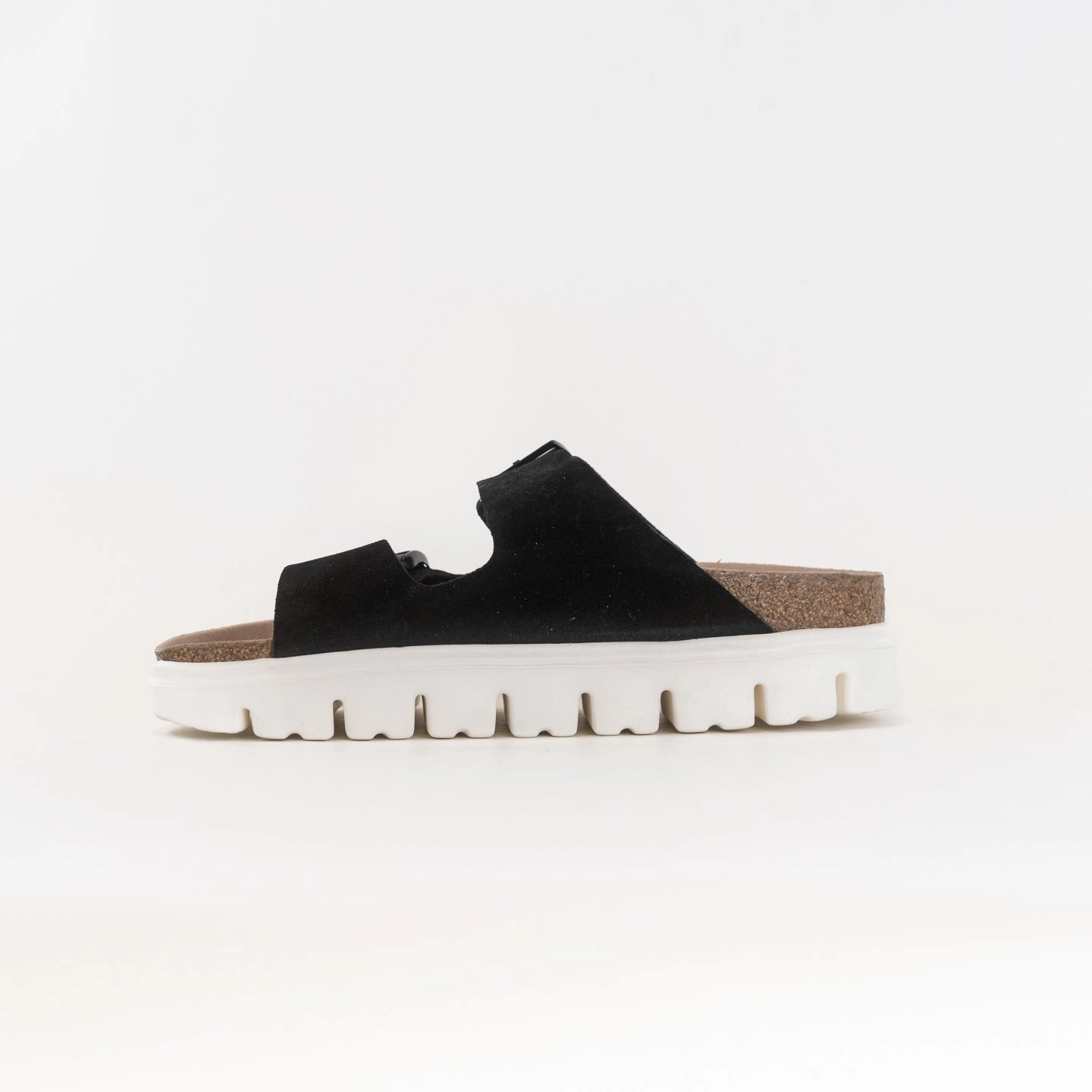Impact Diffusing Birkenstock-Papillo Arizona Platform (Women's) - Black
