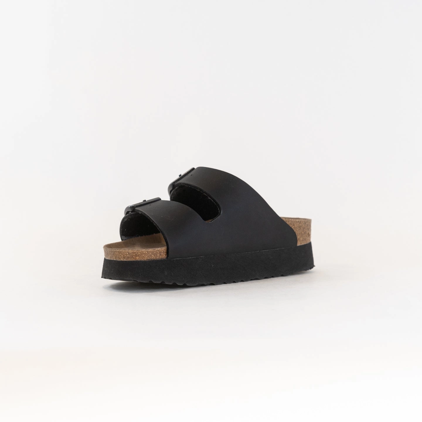 Birkenstock-Papillo Arizona Vegan Birko Flor (Women's) - Black Trail Ready Odor Resistant Insole