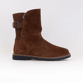 Slip Resistant Sole Birkenstock Uppsala Shearling  (Women's) - Espresso Suede