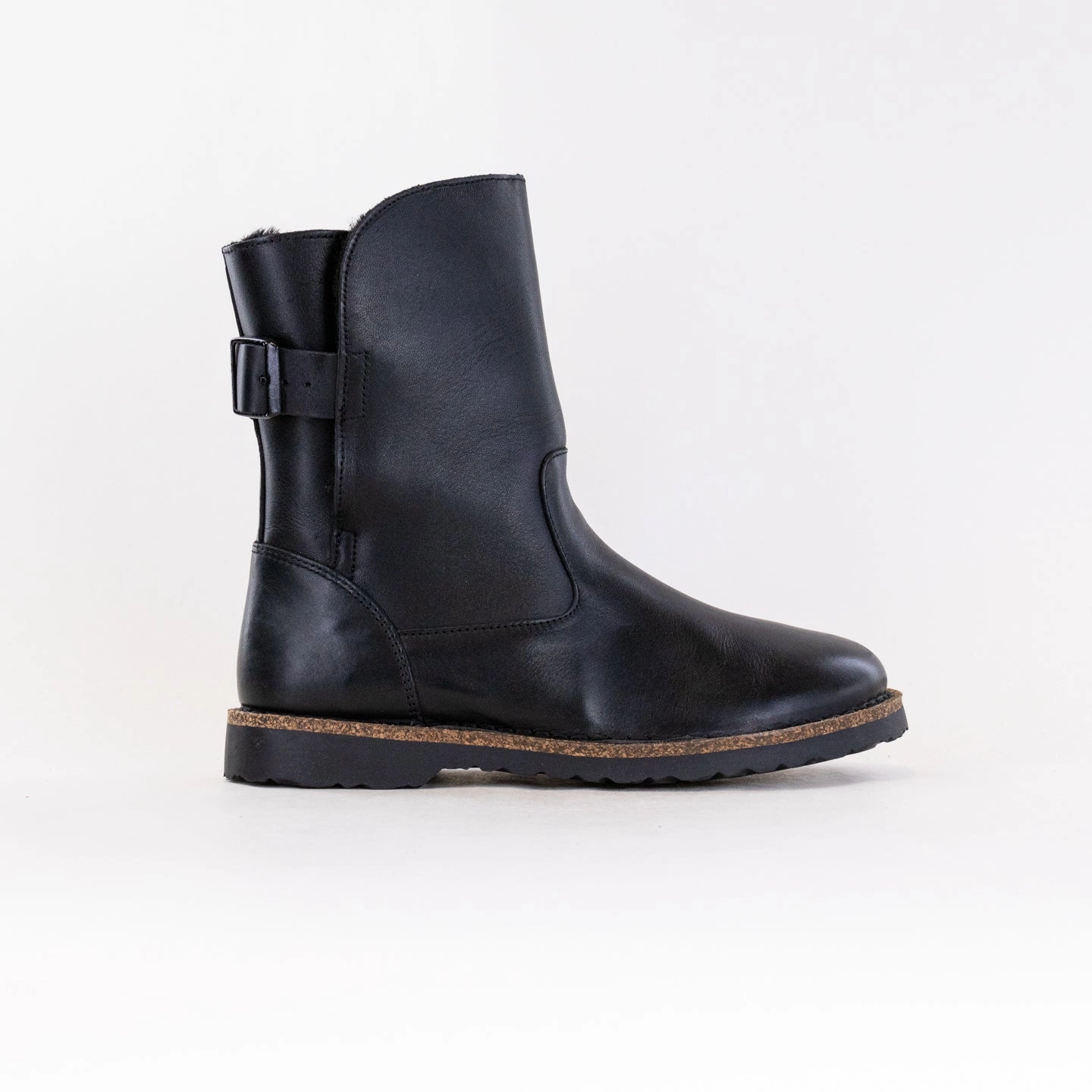 Cordura Material Birkenstock Uppsala Shearling (Women's) - Black Leather