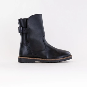 Birkenstock Uppsala Shearling (Women's) - Black Leather Thermal Core Urban Traveler Comfort Oriented