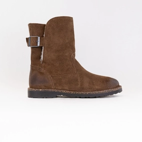 Grippy Outsole Snowy Path Thermal Core Urban Traveler Birkenstock Uppsala Shearling (Women's) - Dark Tea/Natural