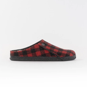 Birkenstock Zermatt Shearling (Women's) - Plaid Red Slip Walk Shoes Quick Move