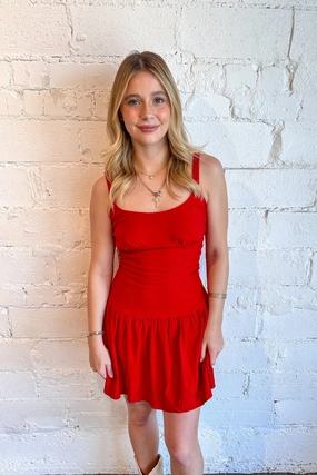 Poppy Mini Dress Smooth Detail Snag-Resistant