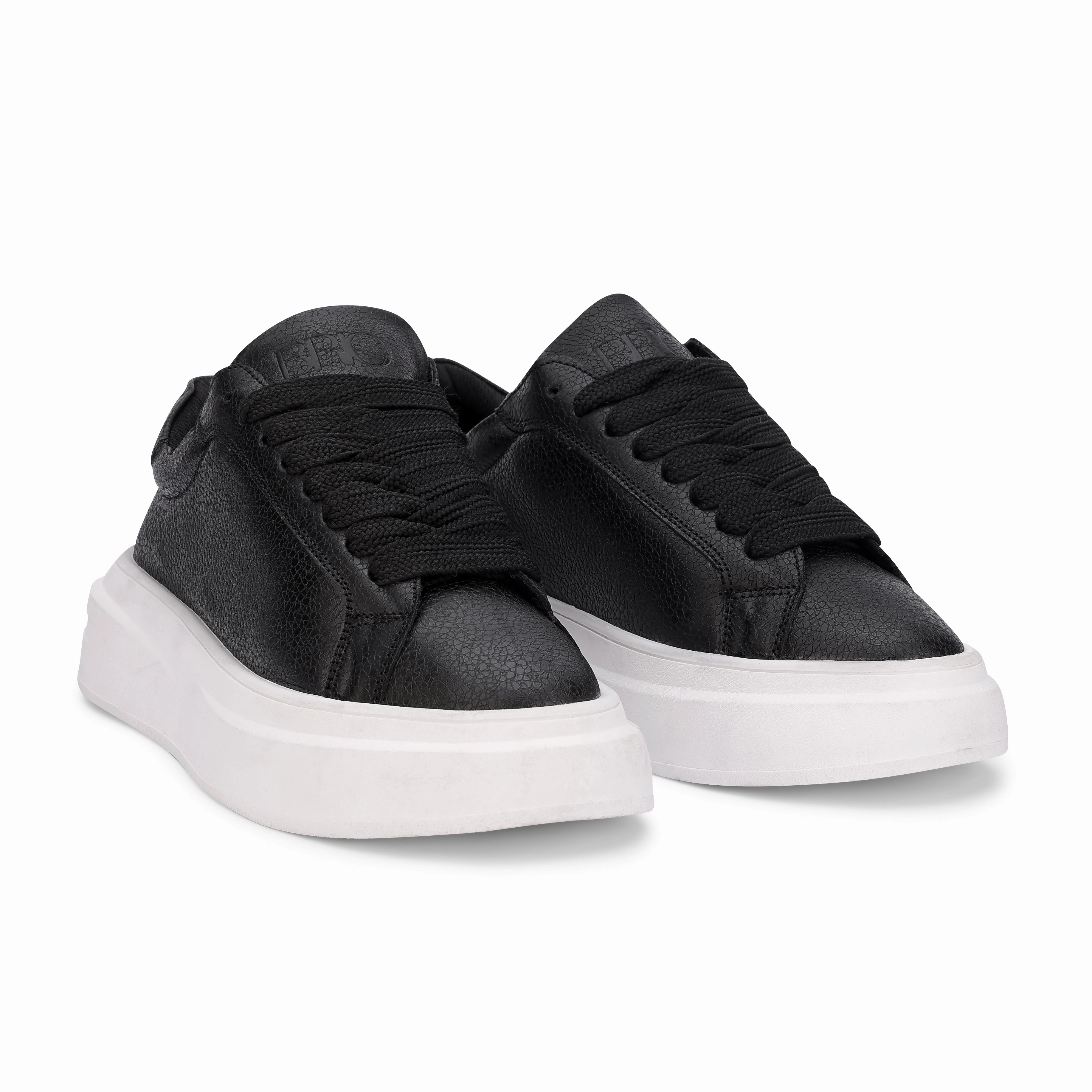 Auxetic Knit BlancPeak | Printed Black Sneakers