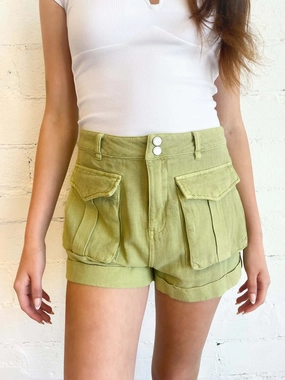 Summer Fun Quick Absorption BLANKNYC Green Light Shorts