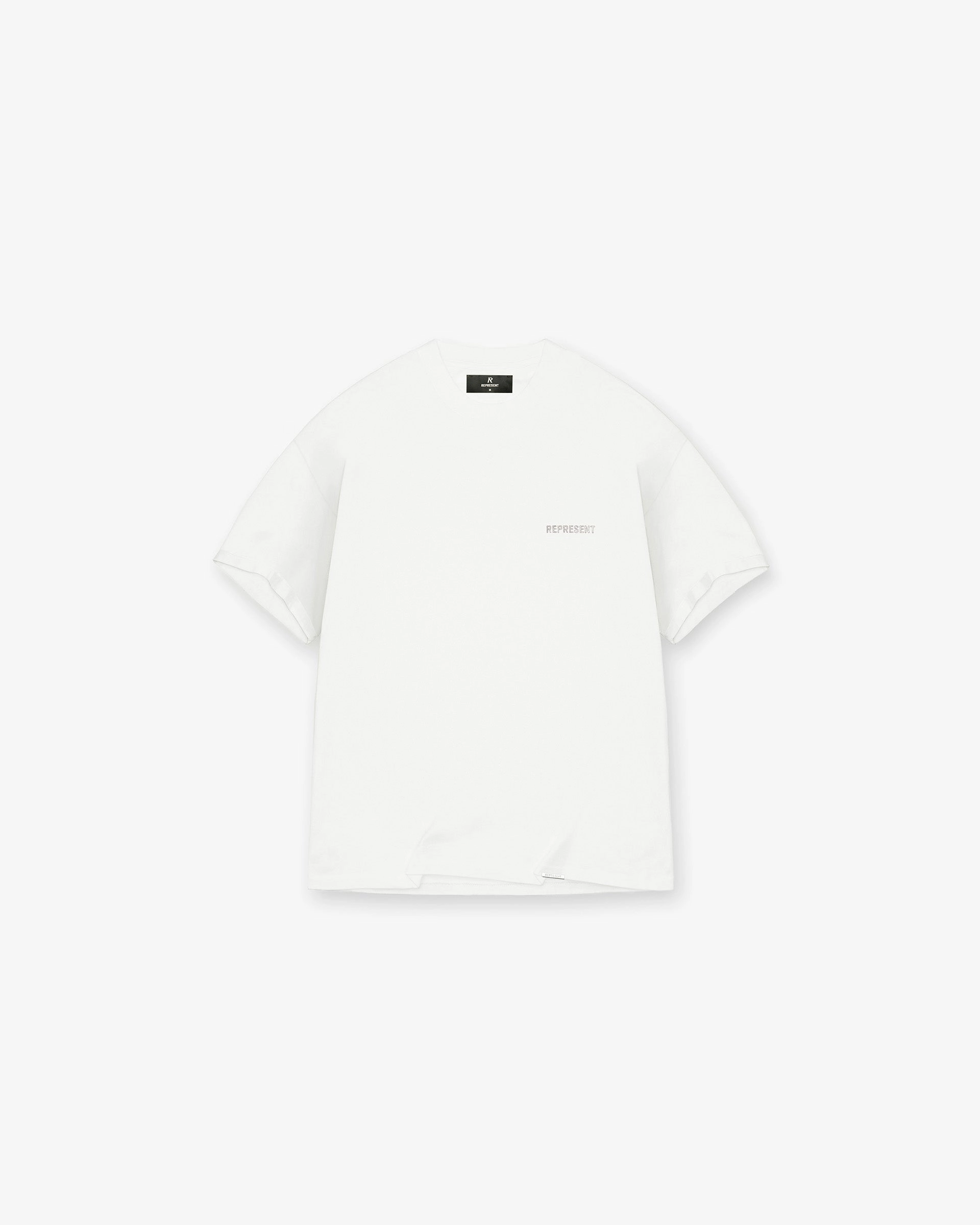 Block Logo T-Shirt - Flat White informal gathering