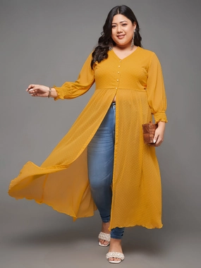 Quick Dry Technology CarbonNeutral Production Body Bliss Mustard Yellow Empire Maxi Top