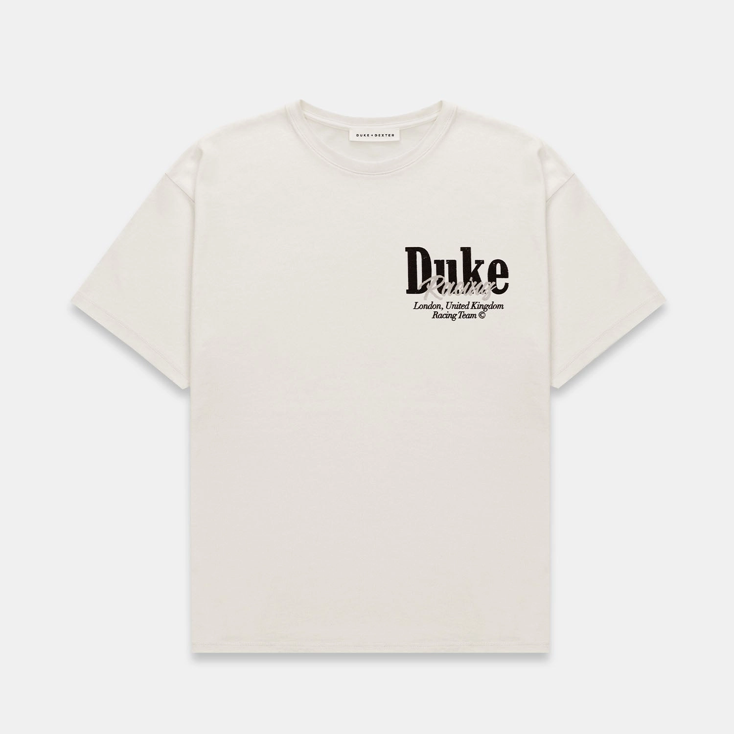 Quick Wear DR3 Grey Pit Stop Vintage White T-Shirt