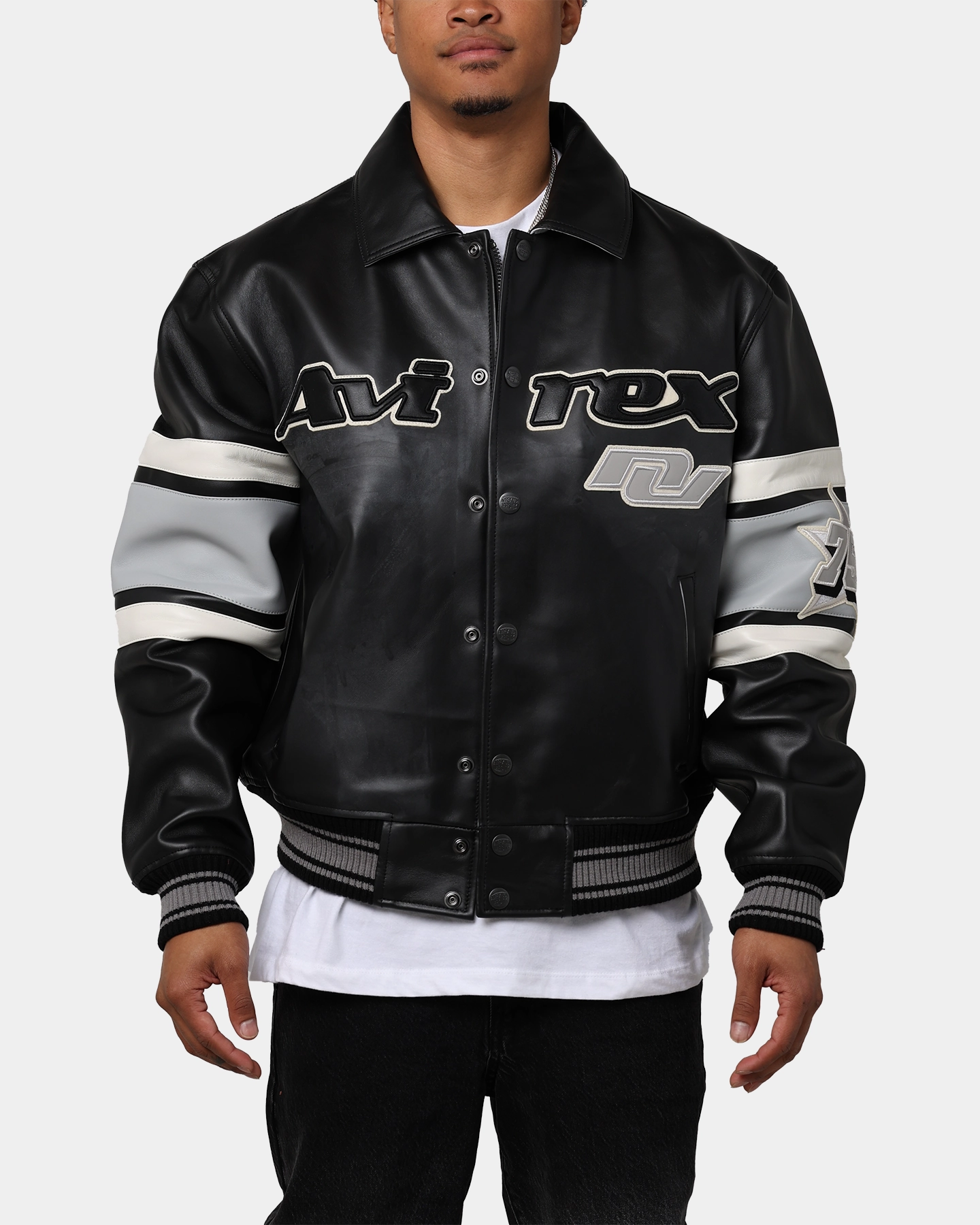 RubberizedTrim Avirex Limited Edition City Series Las Vegas Jacket Black
