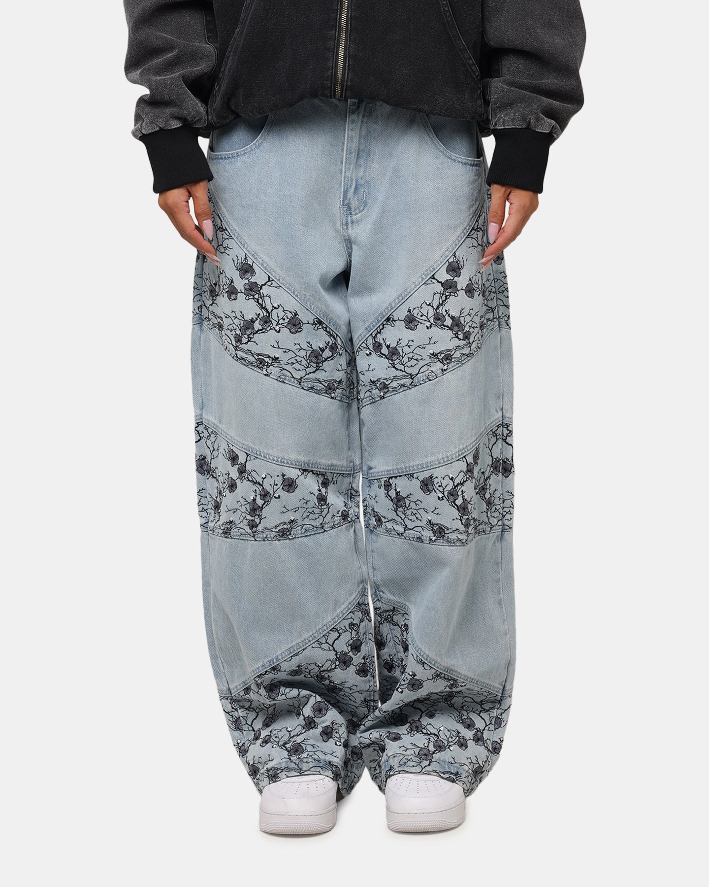 Outdoor Activity Free Movement Saint Morta Amplus Poison Ivy Panel Jeans Mid Blue