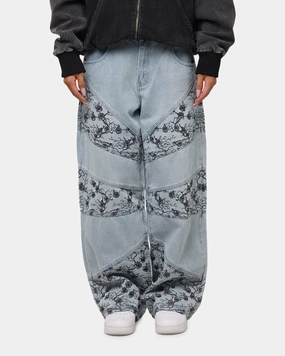 Outdoor Activity Free Movement Saint Morta Amplus Poison Ivy Panel Jeans Mid Blue