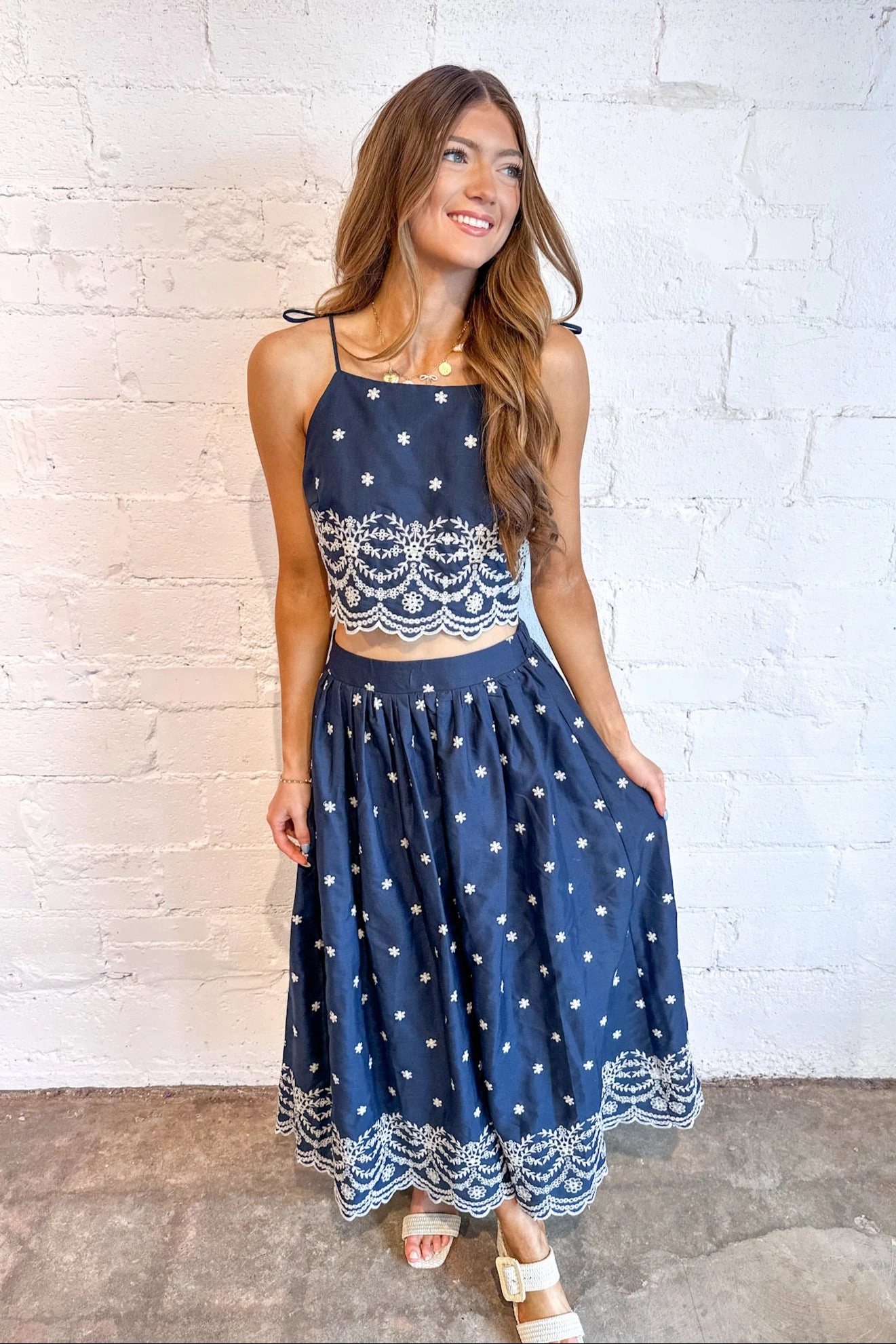 Salt & Ink Midi Skirt Trendy Vibe