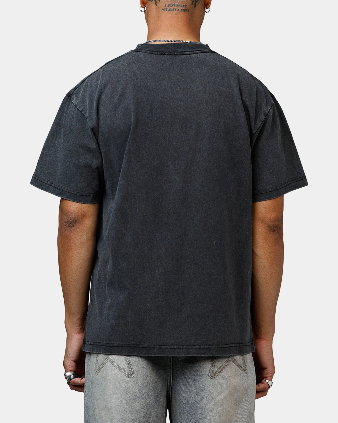 Bravado Post Malone T-Shirt Washed Black MultiPocket Configuration