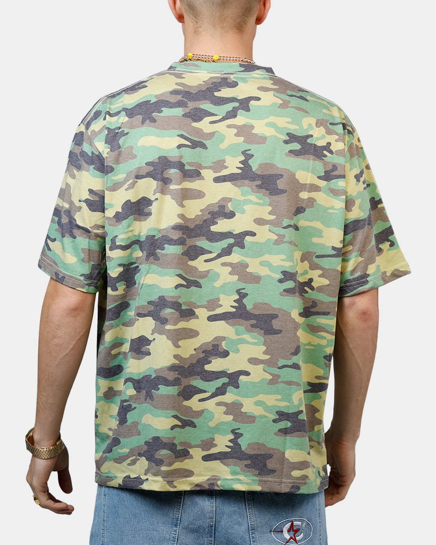 Bravado Public Enemy Camo T-Shirt Camo Ribbed Neckline