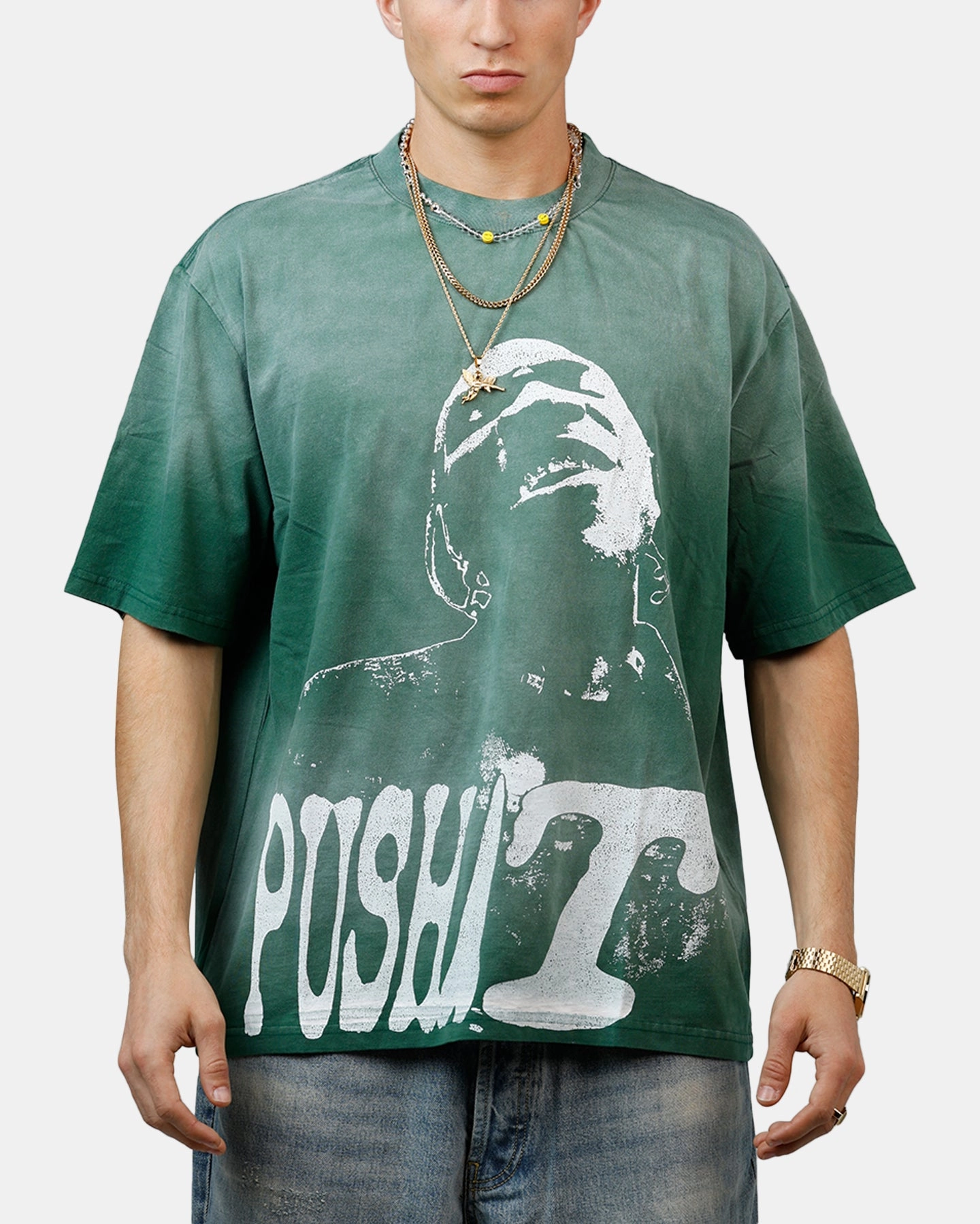 ReinforcedShoulders Stylish T-shirt Bravado Pusha T T-Shirt Washed Black