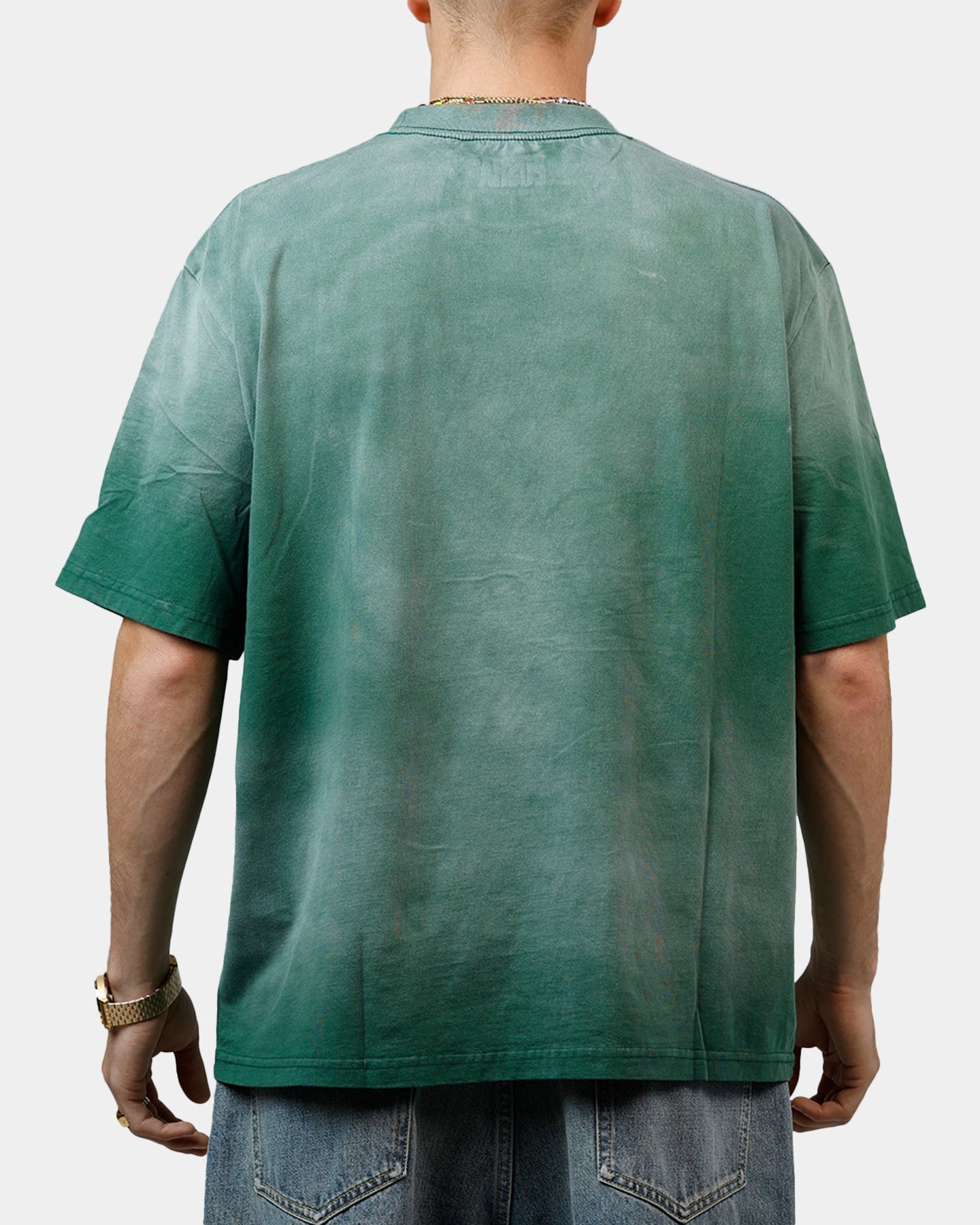 Adjustable Cuff Simple Cut Bravado Pusha T T-Shirt Washed Black