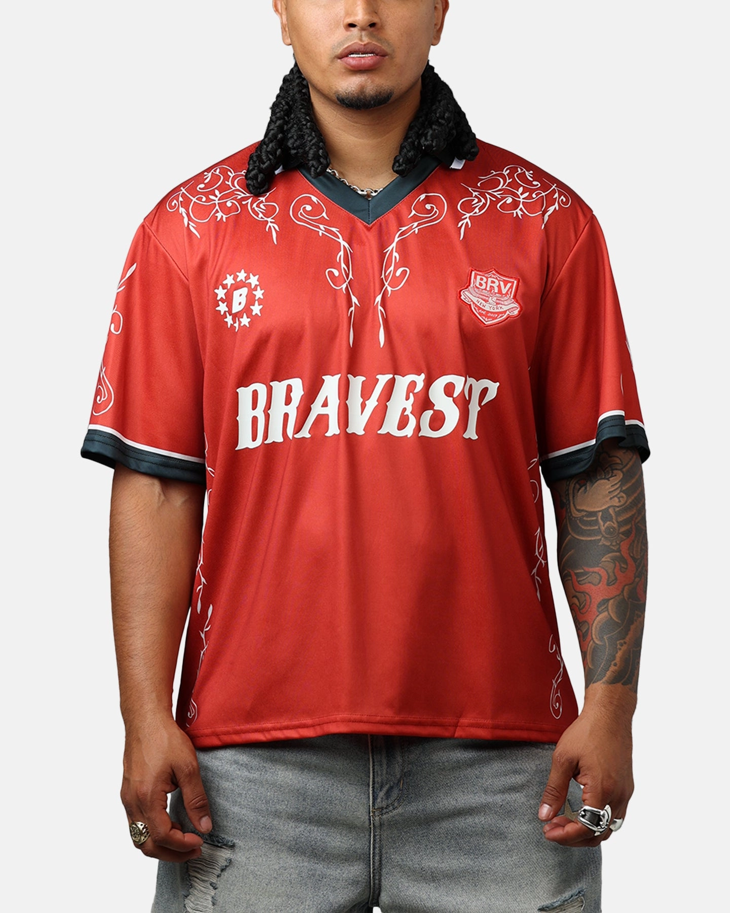 Summer Style Bravest Western Jersey Red
