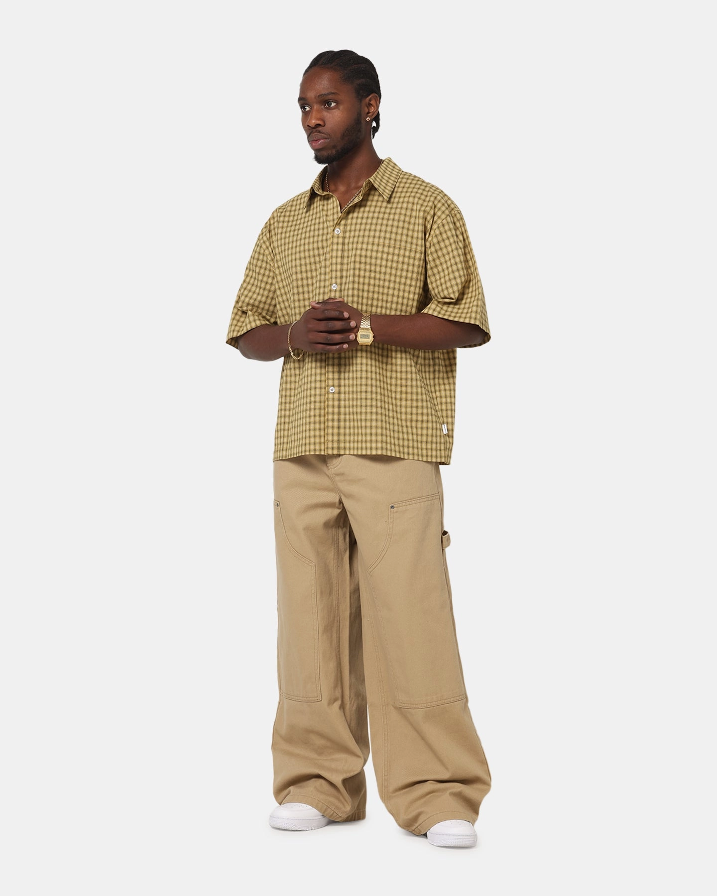 Carre Baggy Work Jeans Stone Comfortable Fashion Chilly Layering