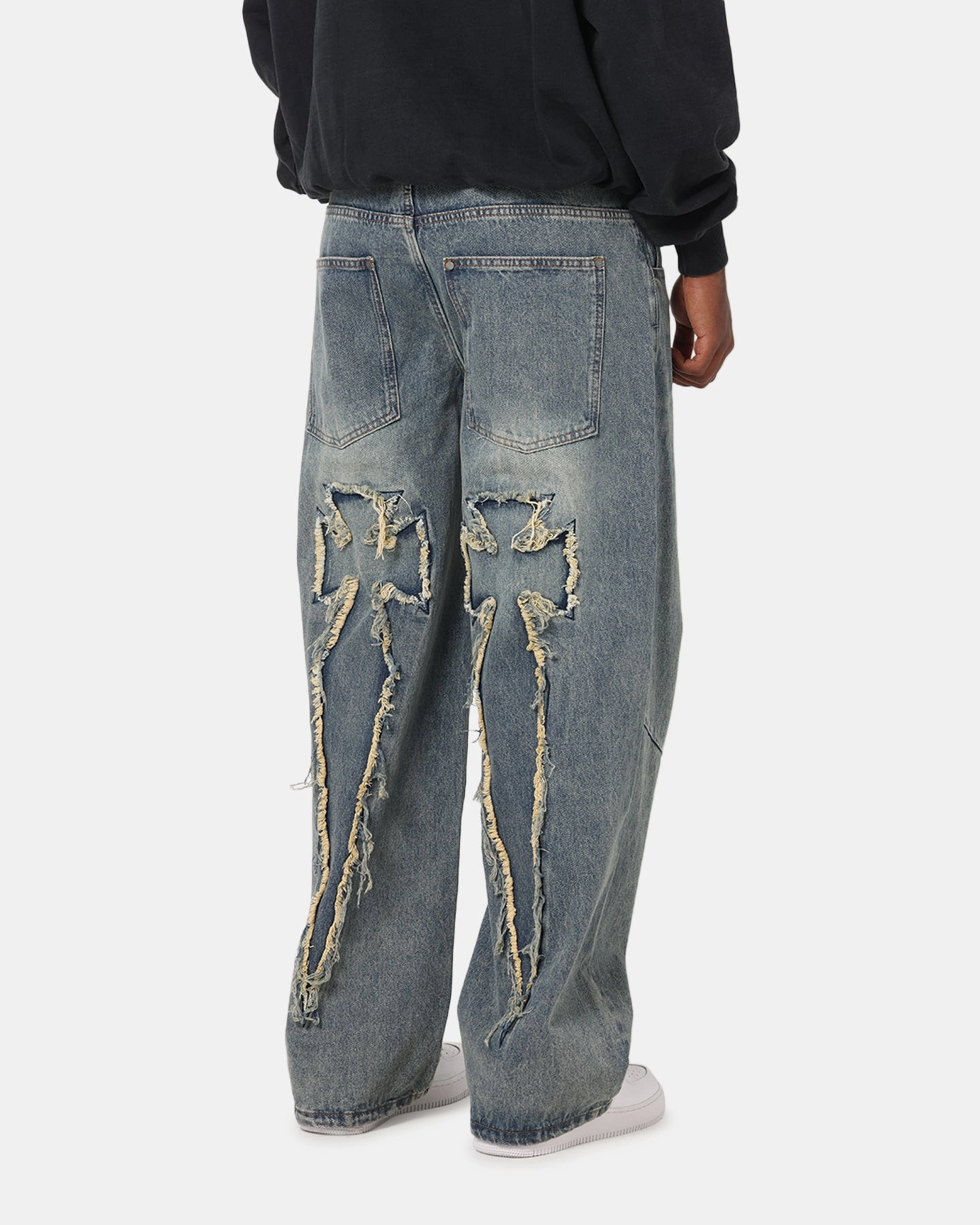 ExpandableSidePanels Barrel Waist Saint Morta Amplus Crossfire Jeans Dirty Denim