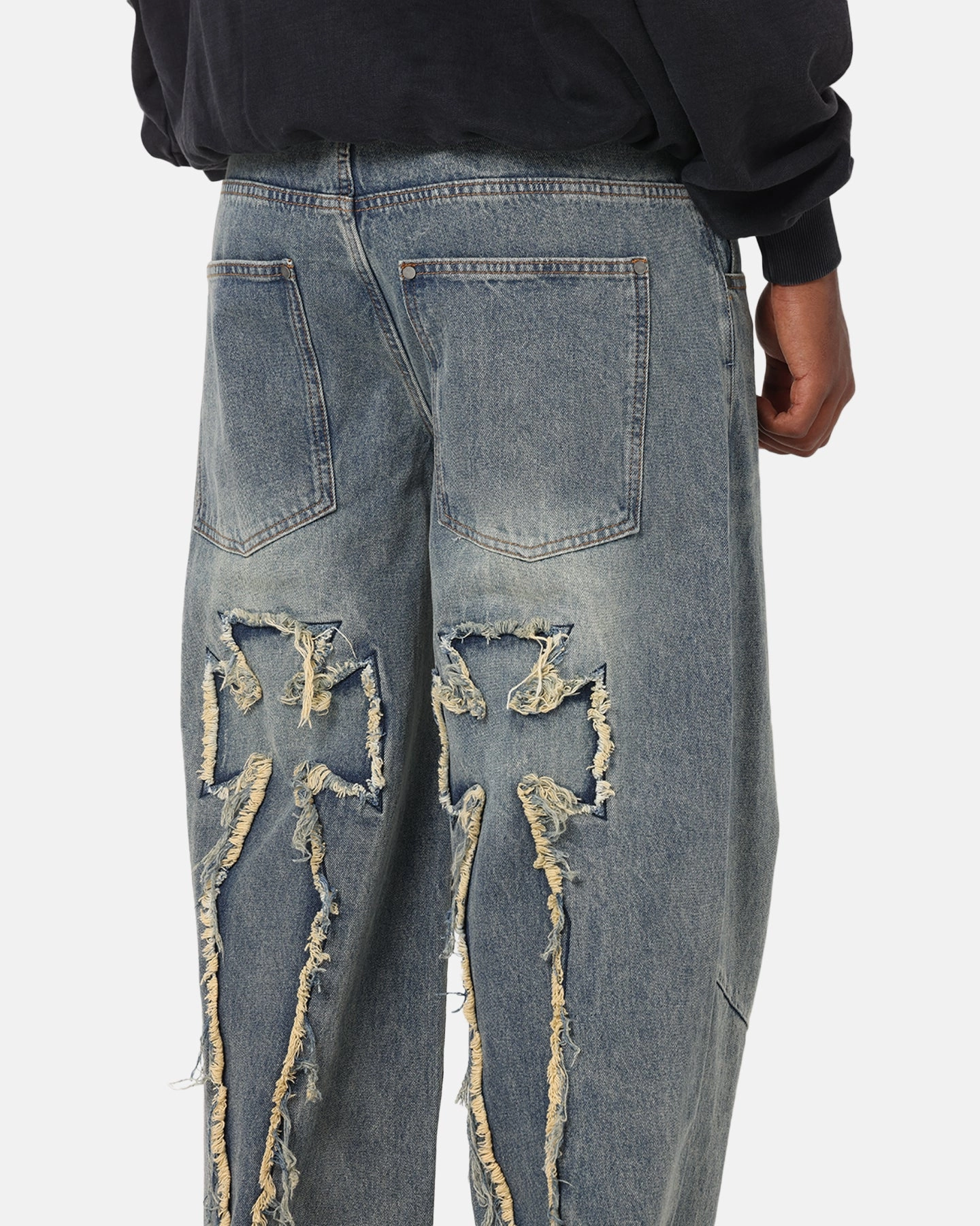 Anti Static Finish Saint Morta Amplus Crossfire Jeans Dirty Denim