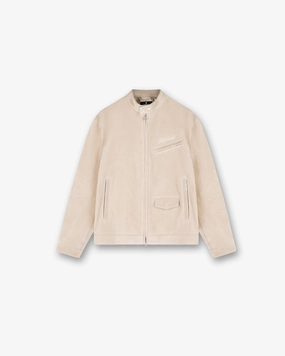 Taped Seam Technology Overdrive Suede Jacket - Beige