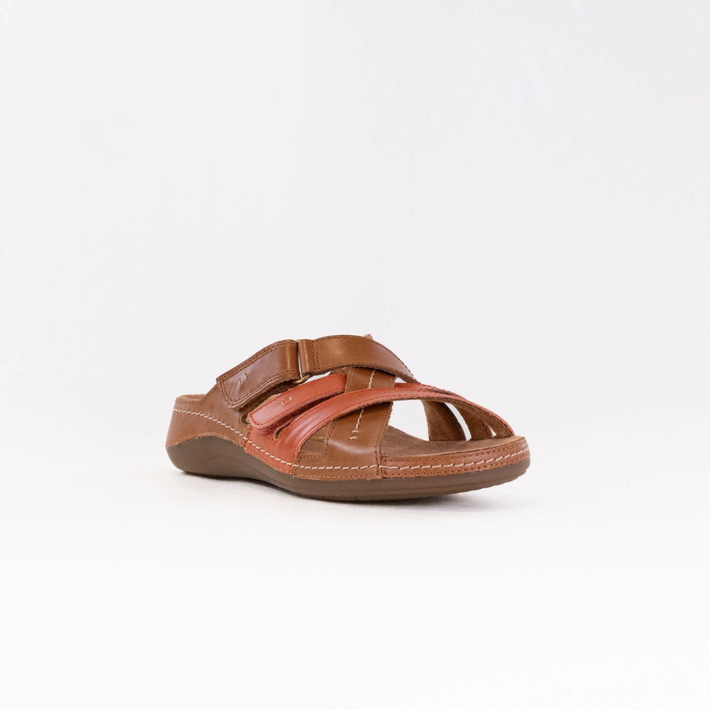 Sandal Straps Everyday Outdoor Shoes Clarks Cecily Slide (Women's) - Tan Combination