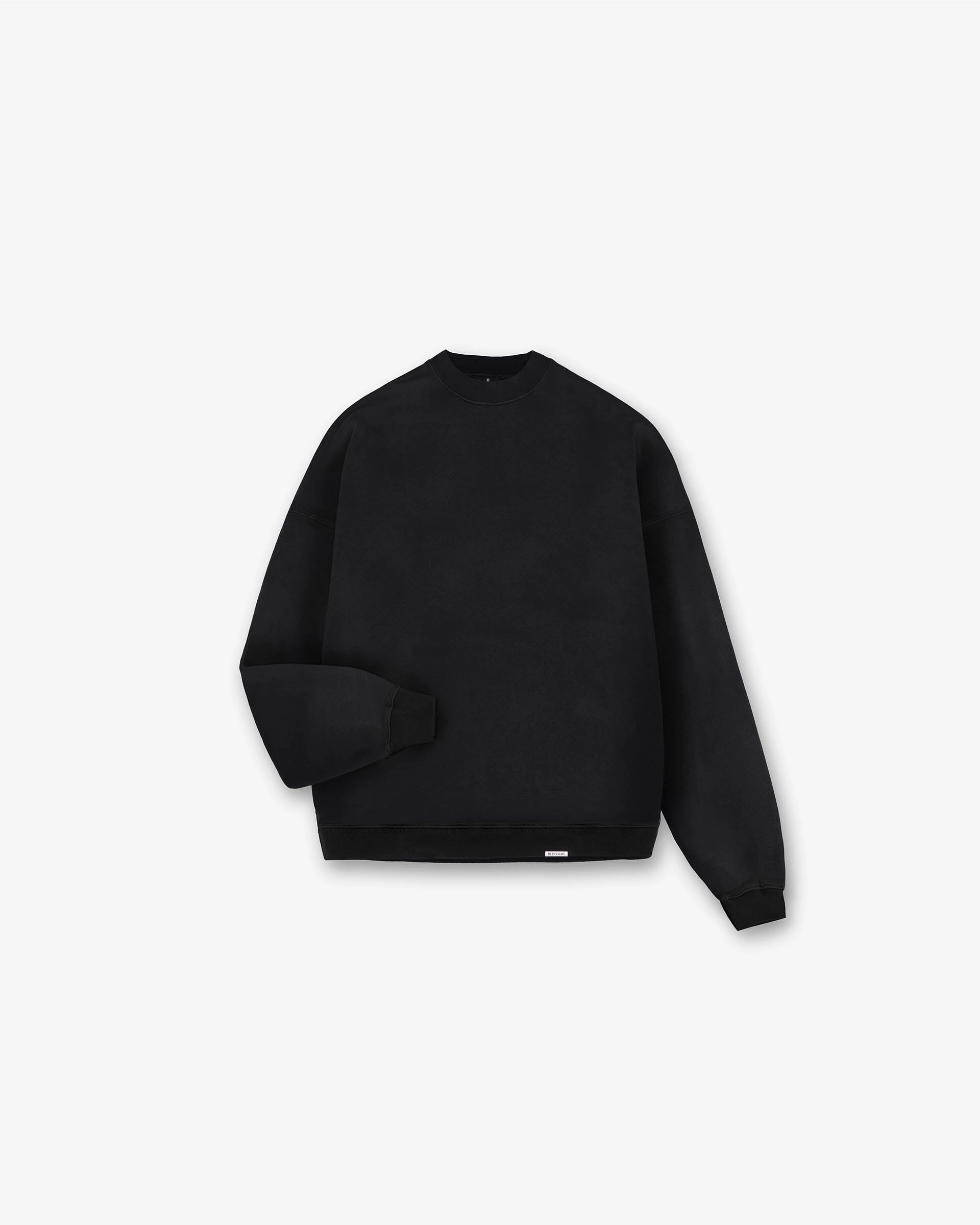 Initial Oversized Sweater - Black Touch Of Soft