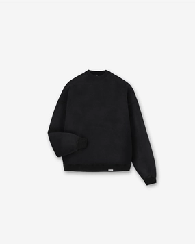 Initial Oversized Sweater - Black Touch Of Soft