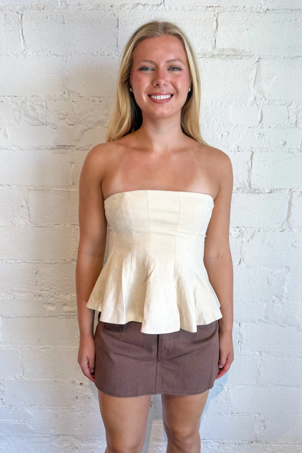 Elodie Mini Skort Roomy Fit dress shirt