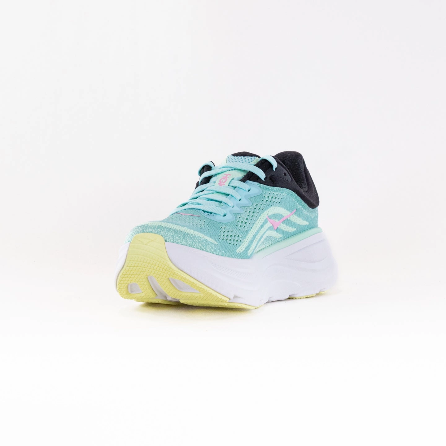 Hoka Bondi 9 (Women's) - Blue Spark/Mint Fluorite Dynamic Stability Plate fabric upper shoes