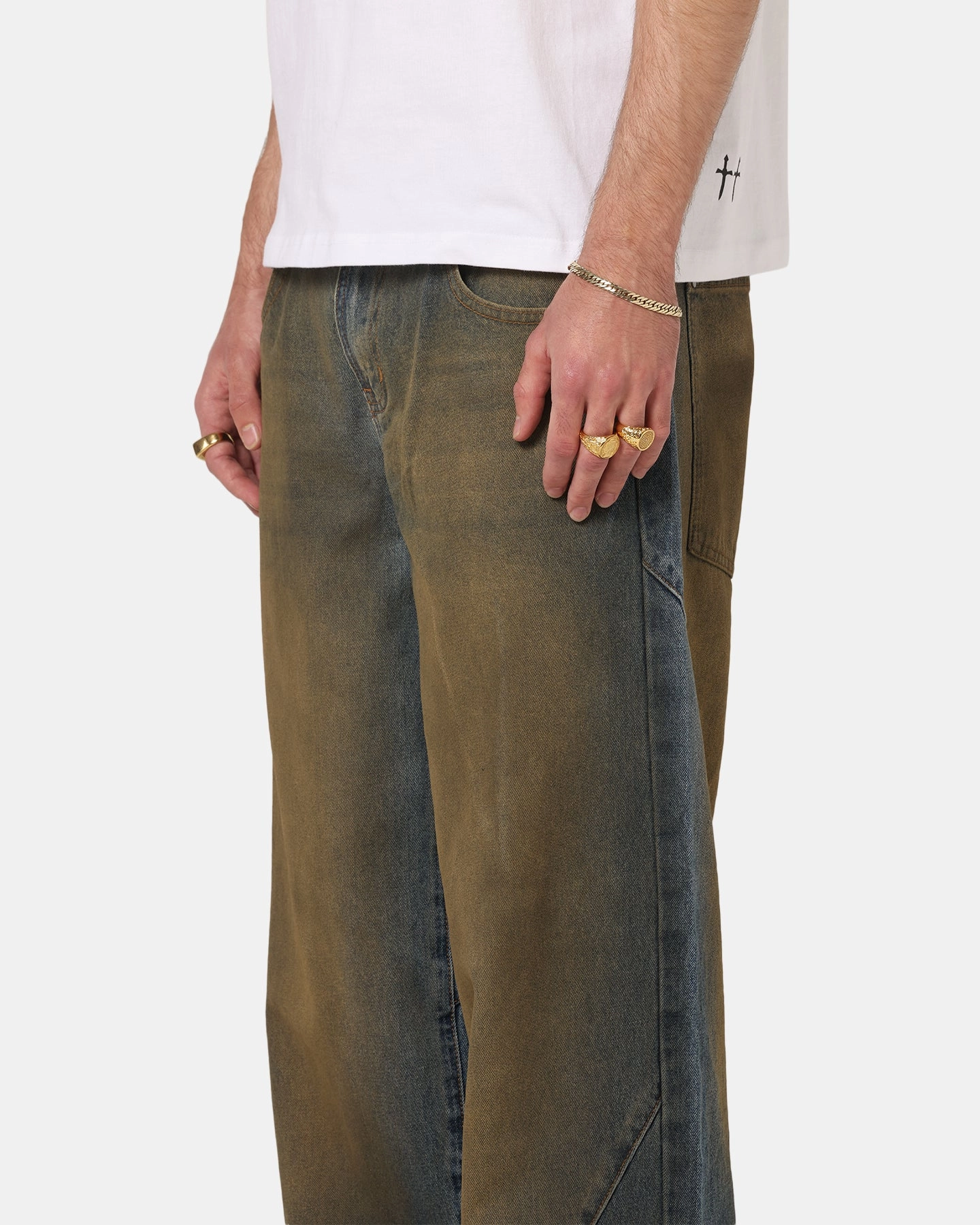 Core Stretch Saint Morta Amplus Dirty Jeans Real Dirty Blue