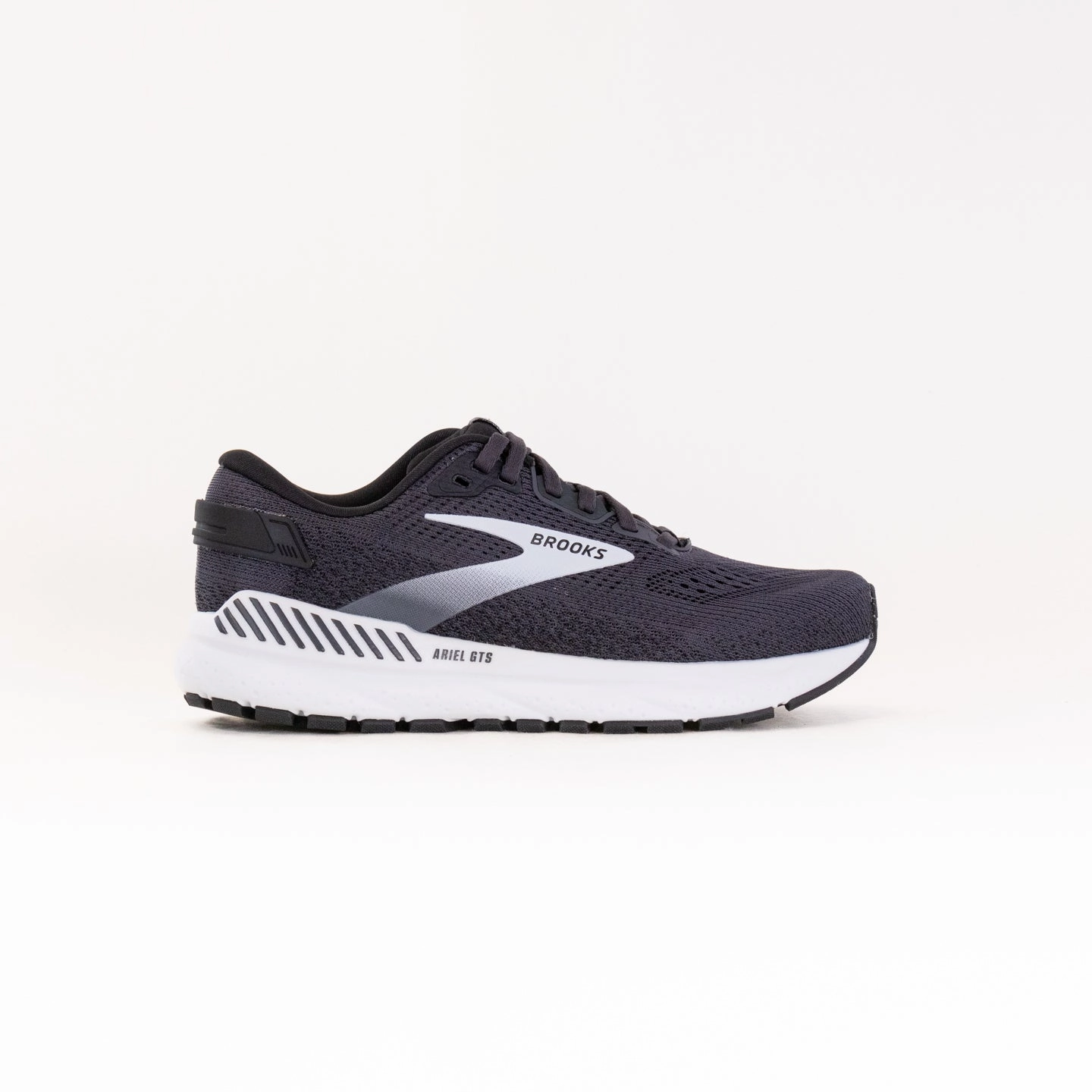 Dynamic Arch System bendable running shoes Brooks Ariel GTS 24 (Women??s) - Ebony/Black/White