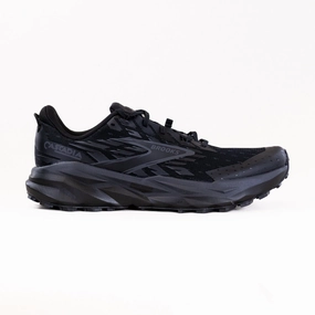 Brooks Cascadia 19 (Men's) - Black/Ebony/Ebony Traction Lug Pattern reflective - details shoes