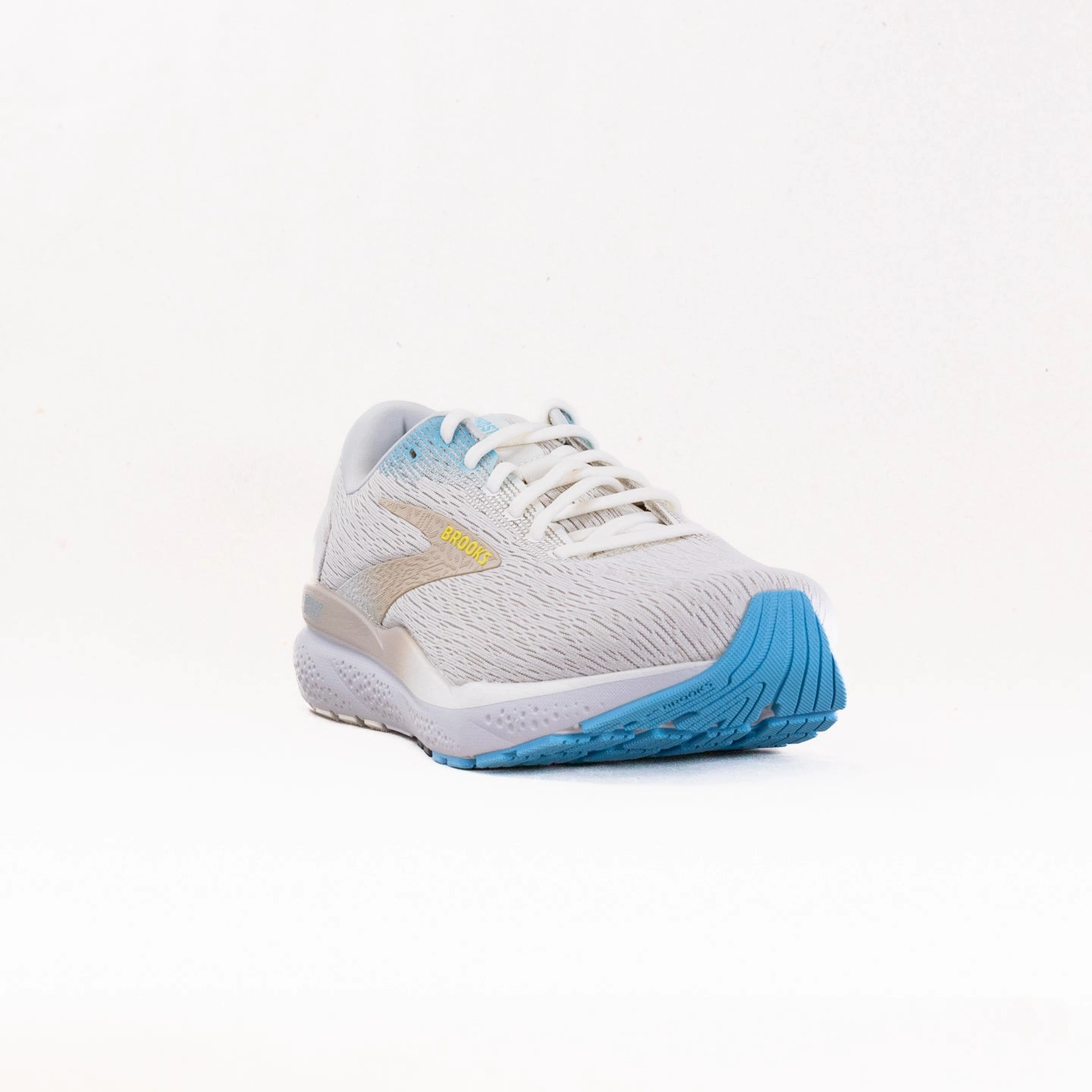 occasional - use shoes Brooks Ghost 16 (Men??s) - Coconut/Blue/Yellow