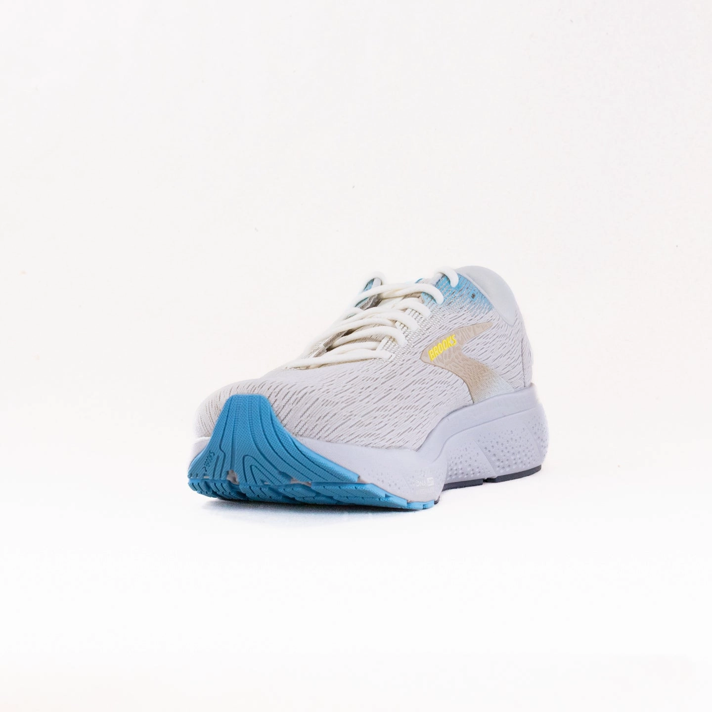 Brooks Ghost 16 (Men??s) - Coconut/Blue/Yellow outdoor - workout running shoes summer running shoes