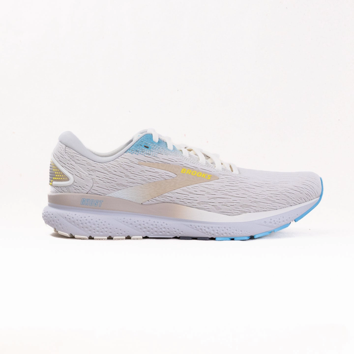Thermoformed Overlay Brooks Ghost 16 (Men??s) - Coconut/Blue/Yellow
