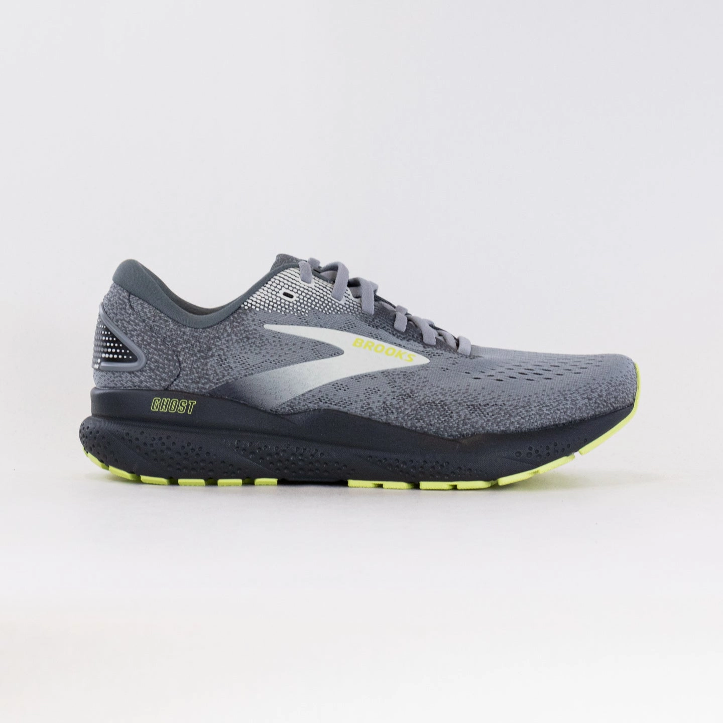 Brooks Ghost 16 (Men??s) - Primer/Grey/Lime Torsion Rigidity running with watch shoes