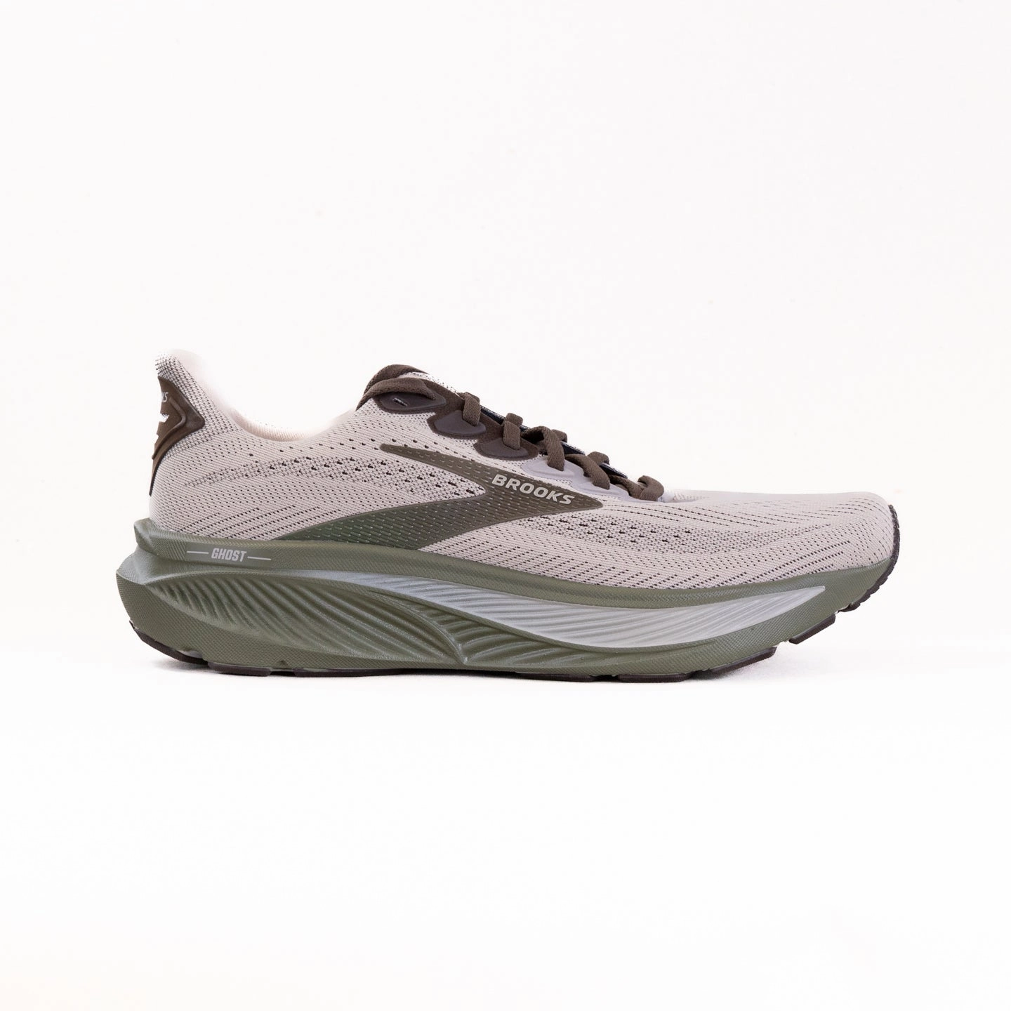 workout - shoes Brooks Ghost 17 (Men??s) - Chateau Gray/Brown/Olive
