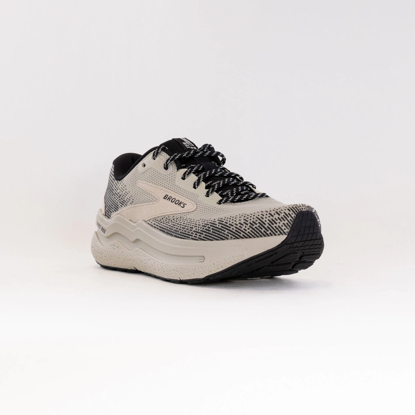 Brooks Ghost Max 2 (Men's) - Pelican/Pelican/Black Hybrid Cushioning Comfort Lasting