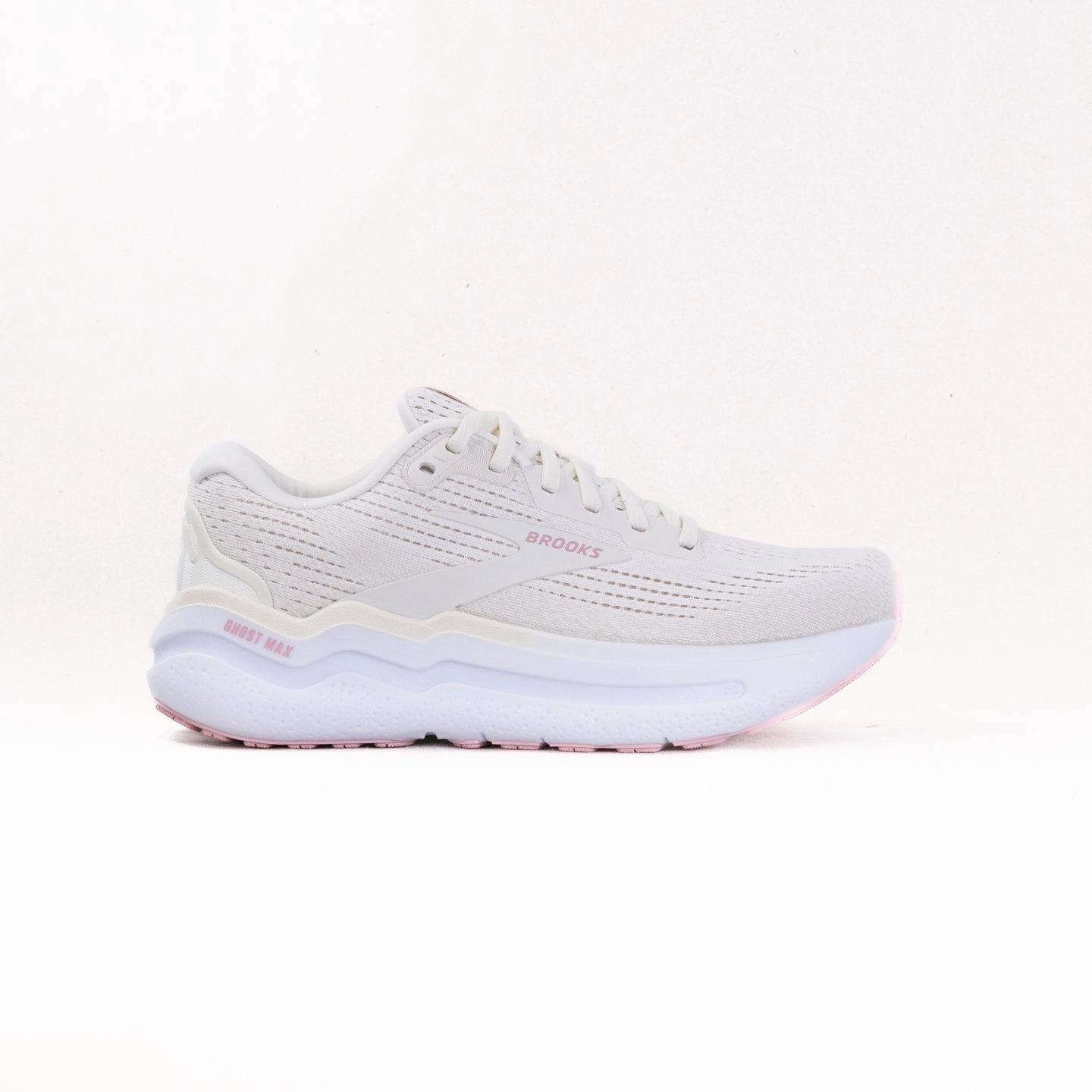 Brooks Ghost Max 2 (Women's) - Coconut Milk/Gray/Zephyr Ground Contact Zone