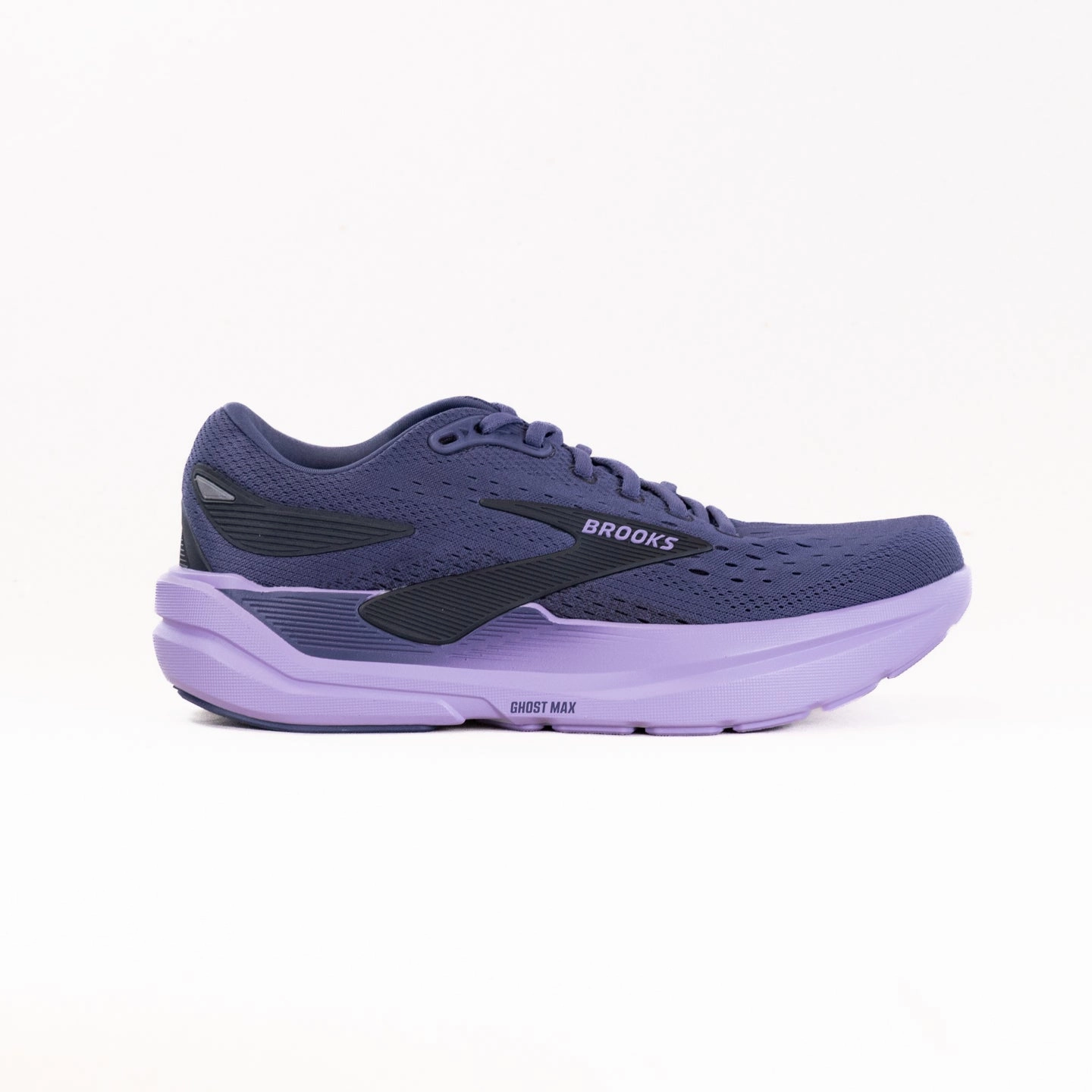 Brooks Ghost Max 3 (Women's) - Nightshadow/Ebony/Purple environmentally - conscious yoga running option