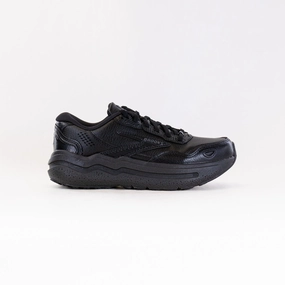 Brooks Ghost Max Leather (Women's) - Black/Black Ergonomic Toe Box versatile - use - adaptability shoes
