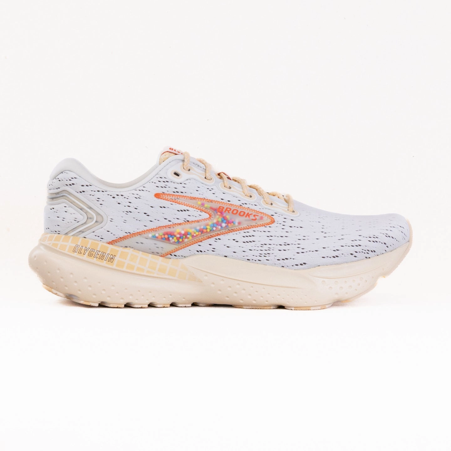 Brooks Glycerin 21 (Men??s) - Snow/Dawn/Straw Lightweight Running Design family runs