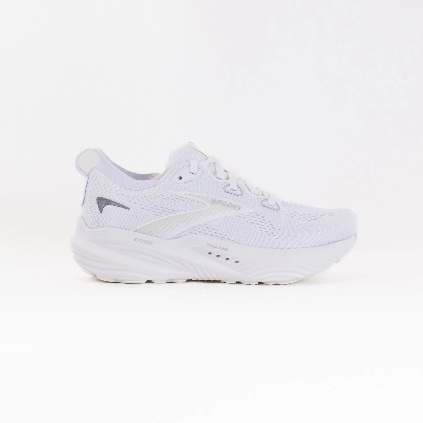 Brooks Glycerin 22 (Women's) - White/White/Grey Unisex Design