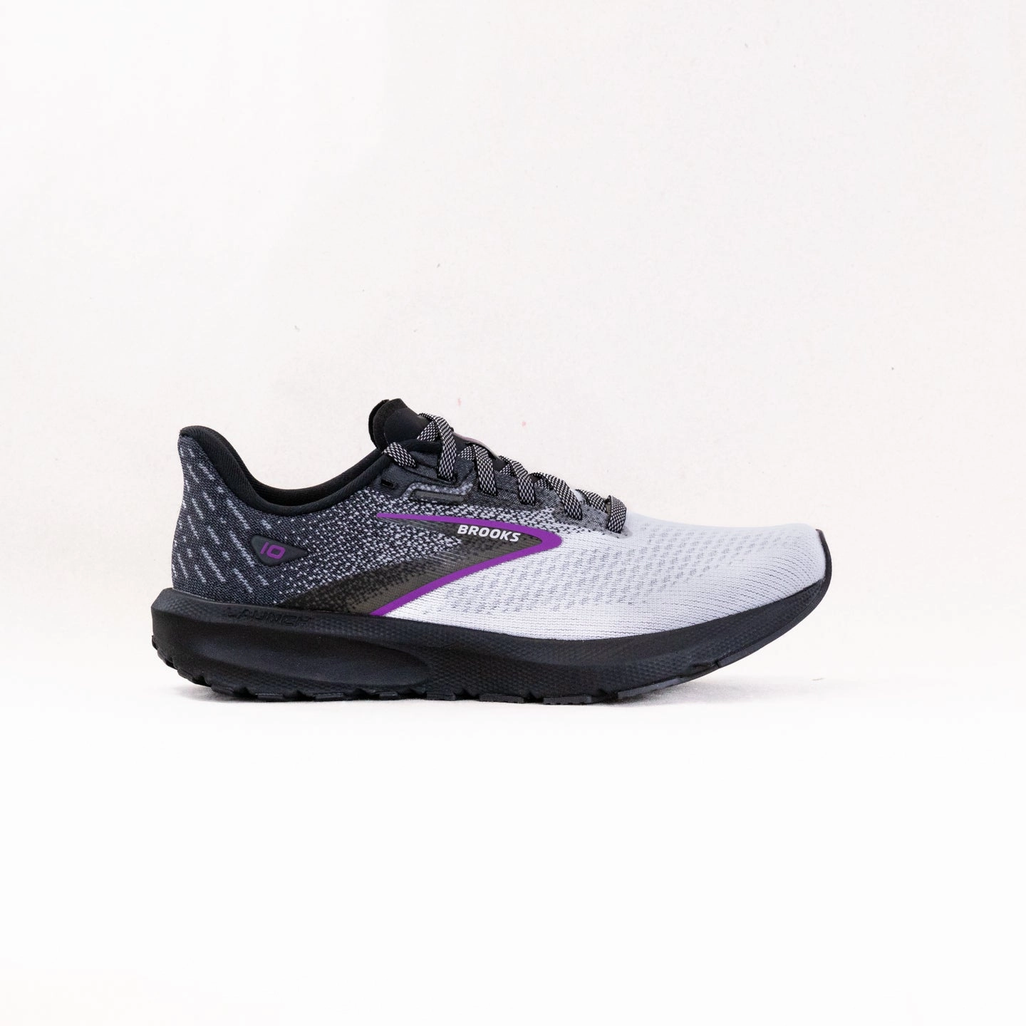 Arch Support Footbed Brooks Launch 10 (Women's) - Black/White/Violet