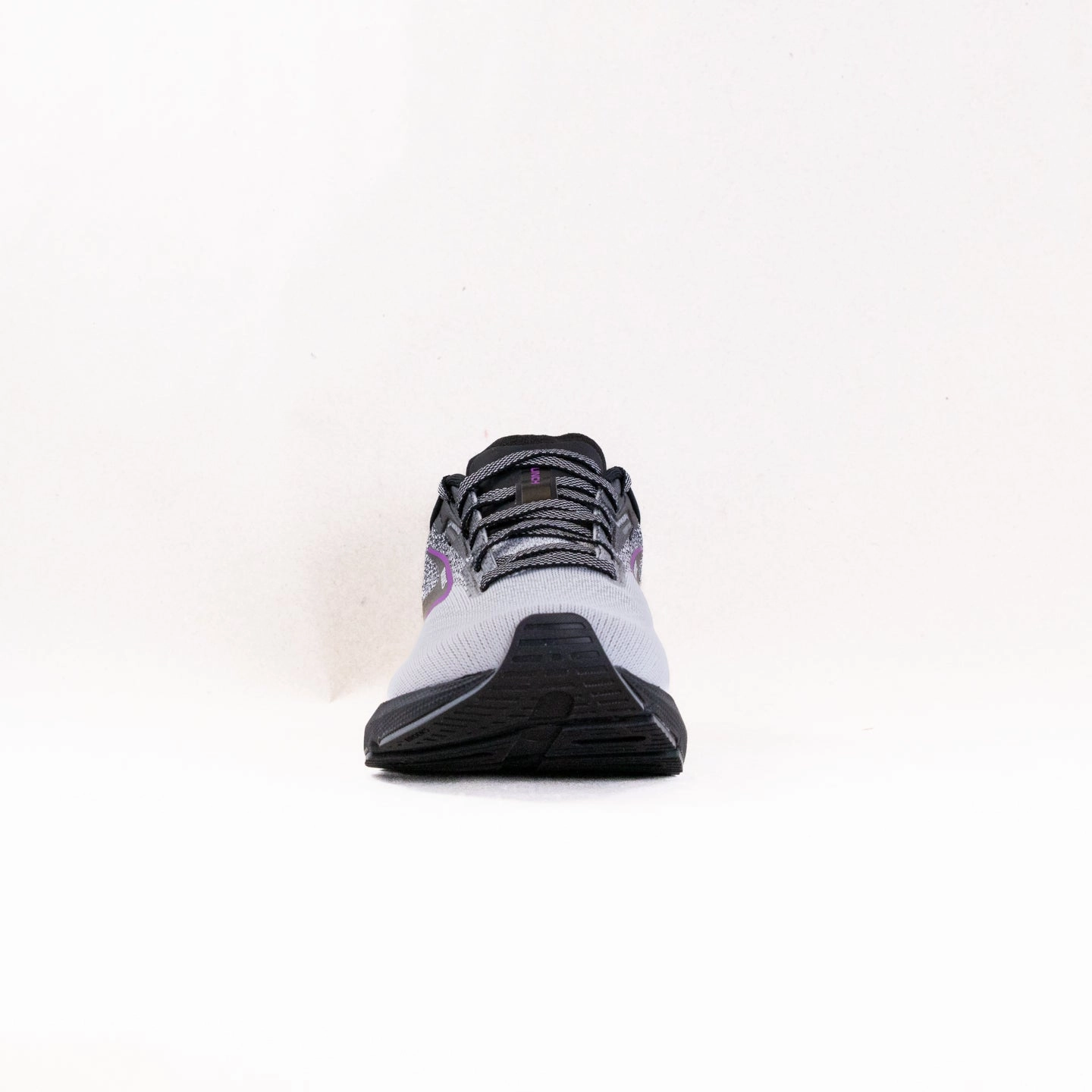 Brooks Launch 10 (Women's) - Black/White/Violet reinforced - heel - area shoes fitness culture