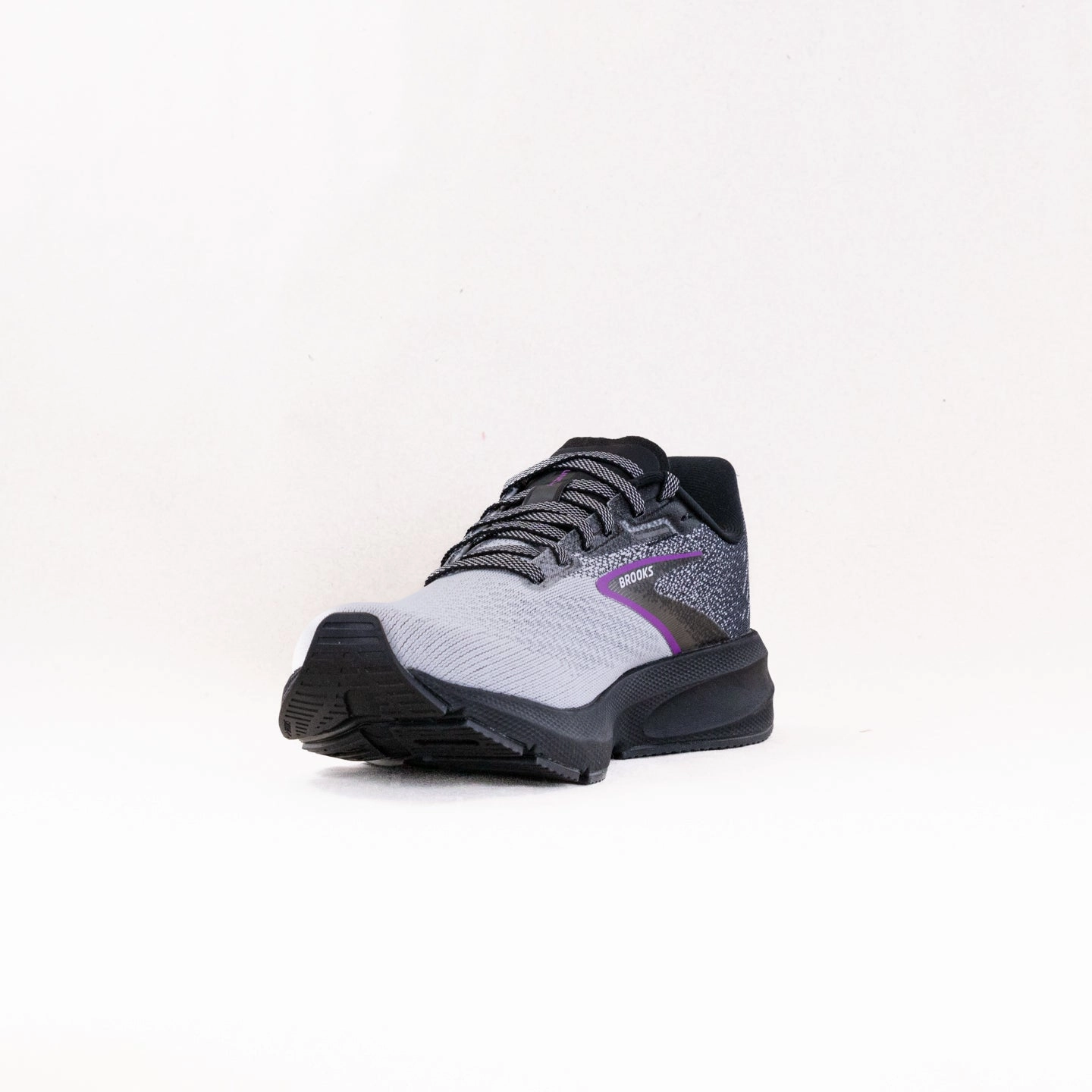 Brooks Launch 10 (Women's) - Black/White/Violet Durability Guarantee