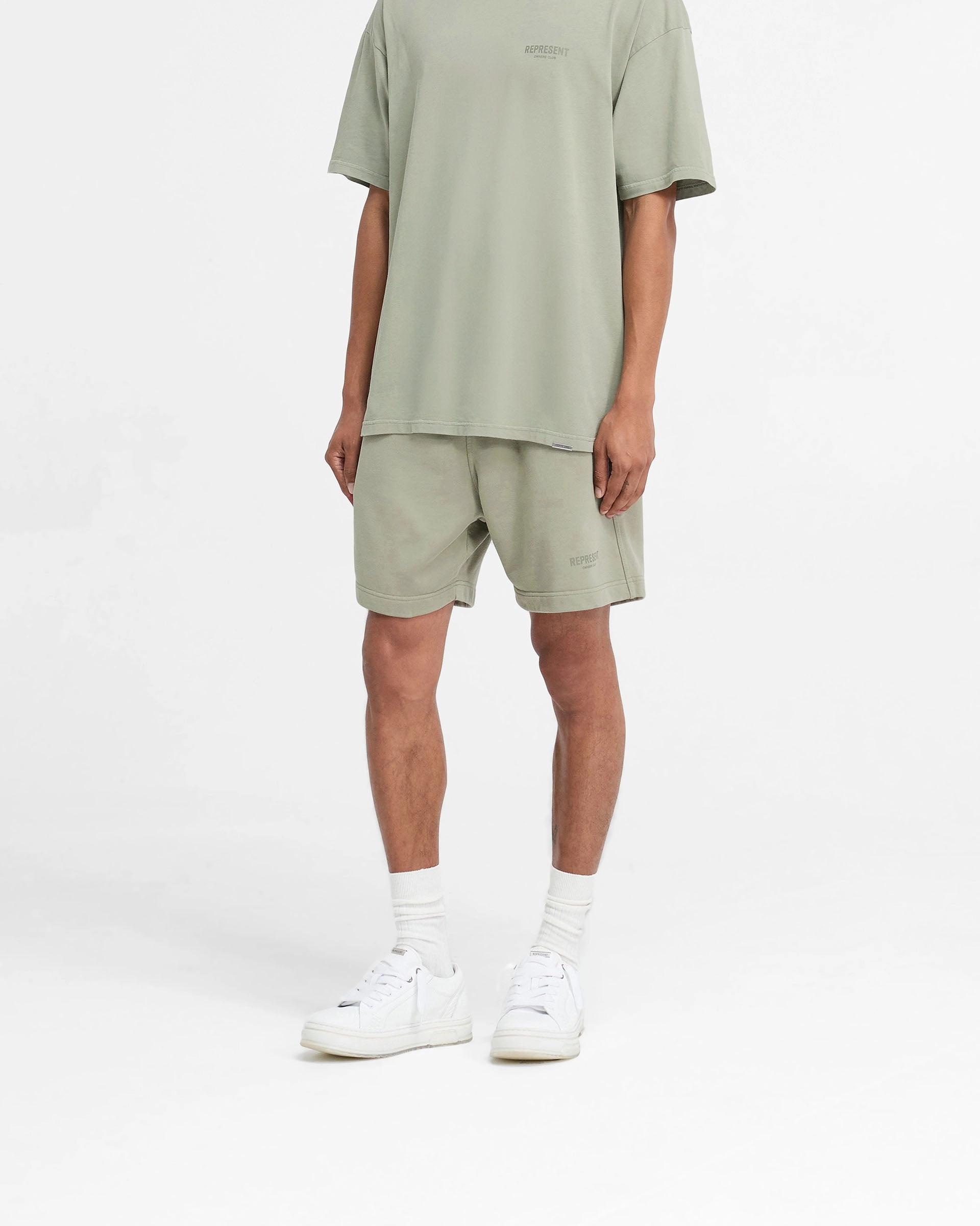 Represent Owners Club Shorts - Pastel Green Flex Waist System